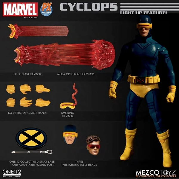 X-MEN Figurine Cyclops Classic One:12 Collective Mezco Toyz