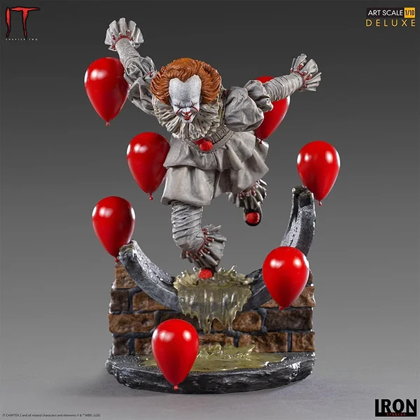 ÇA Chapitre 2 Statue Pennywise Deluxe Art Scale Iron Studios